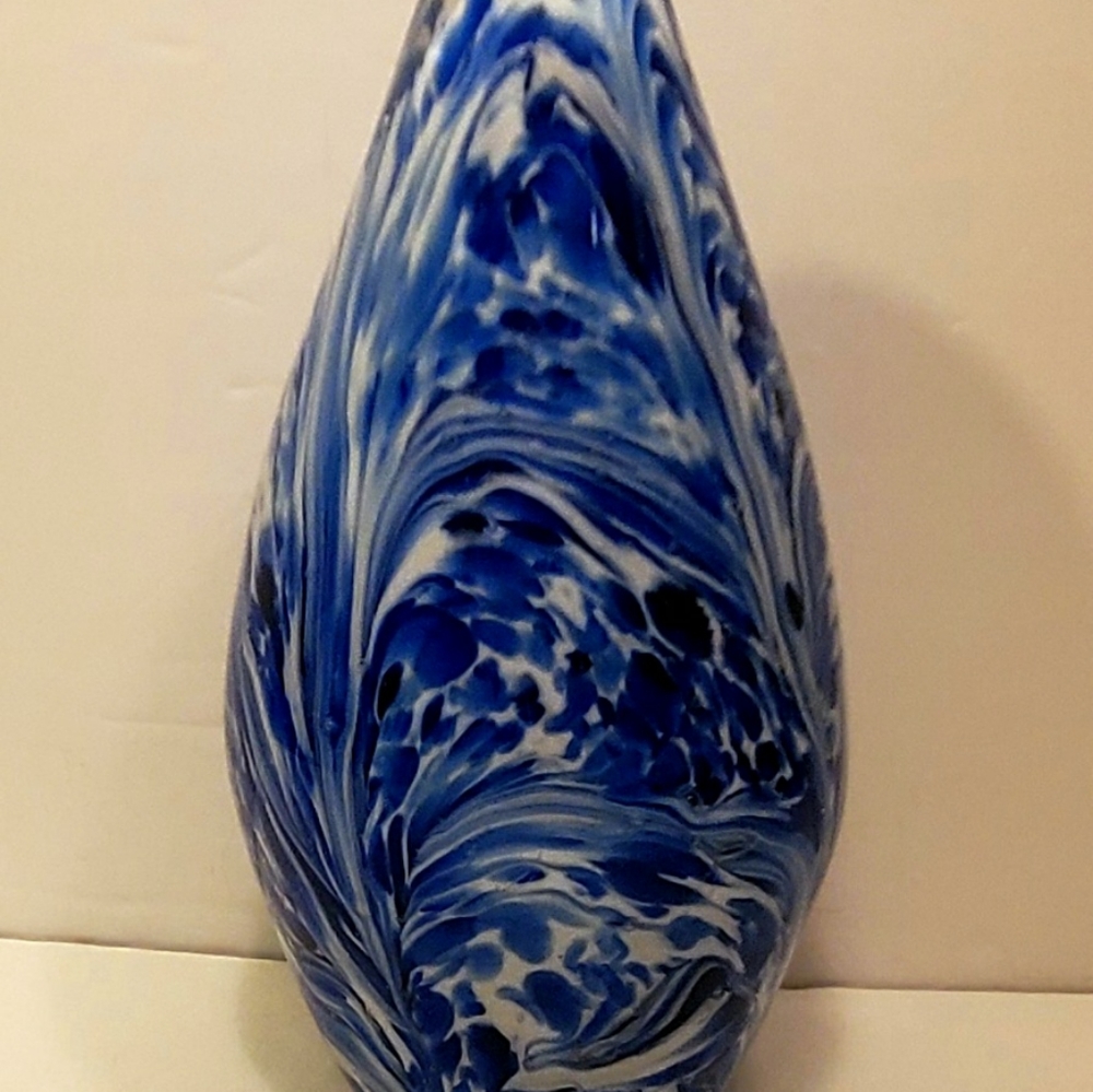 Vintage Handblown Glass Paperweight Sculpture 8"